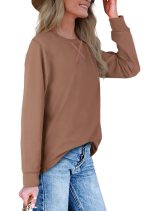 Fantaslook Plus Size Sweatshirts for Women Crewneck Casual Tunic Tops Loose Long Sleeve Shirts - Image 4