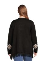 No Boundaries Juniors Plus Size Southwest Patterned Duster Cardigan, Sizes 1X-4X - Image 5